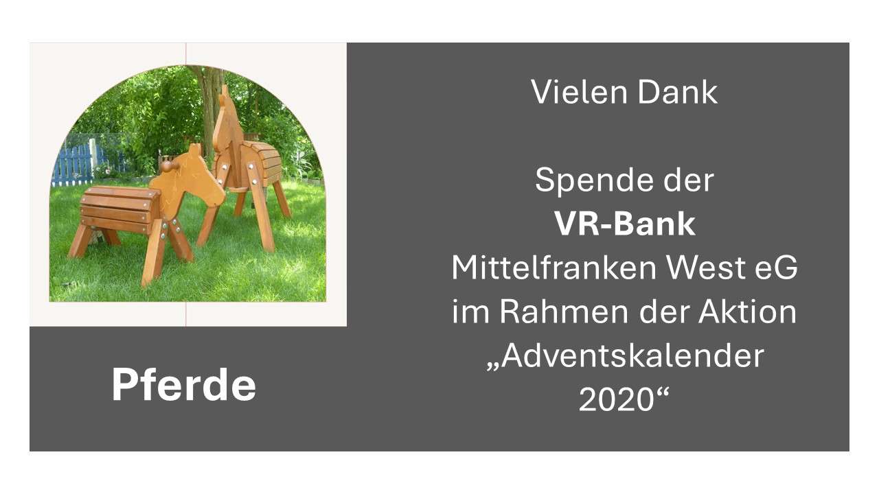 Spende für Holzpferde